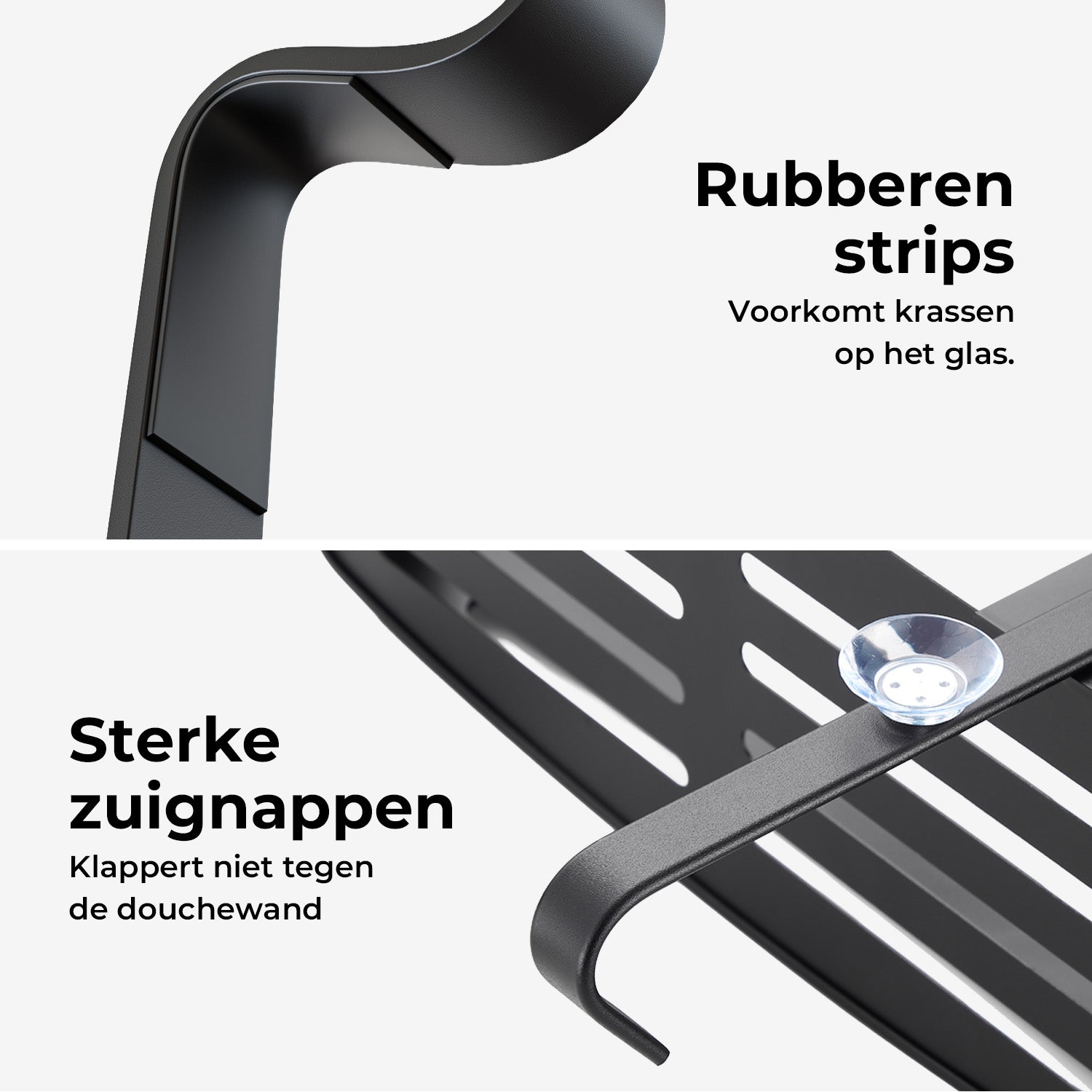 Hangend Doucherek 2 laags - Aluminium 32 cm