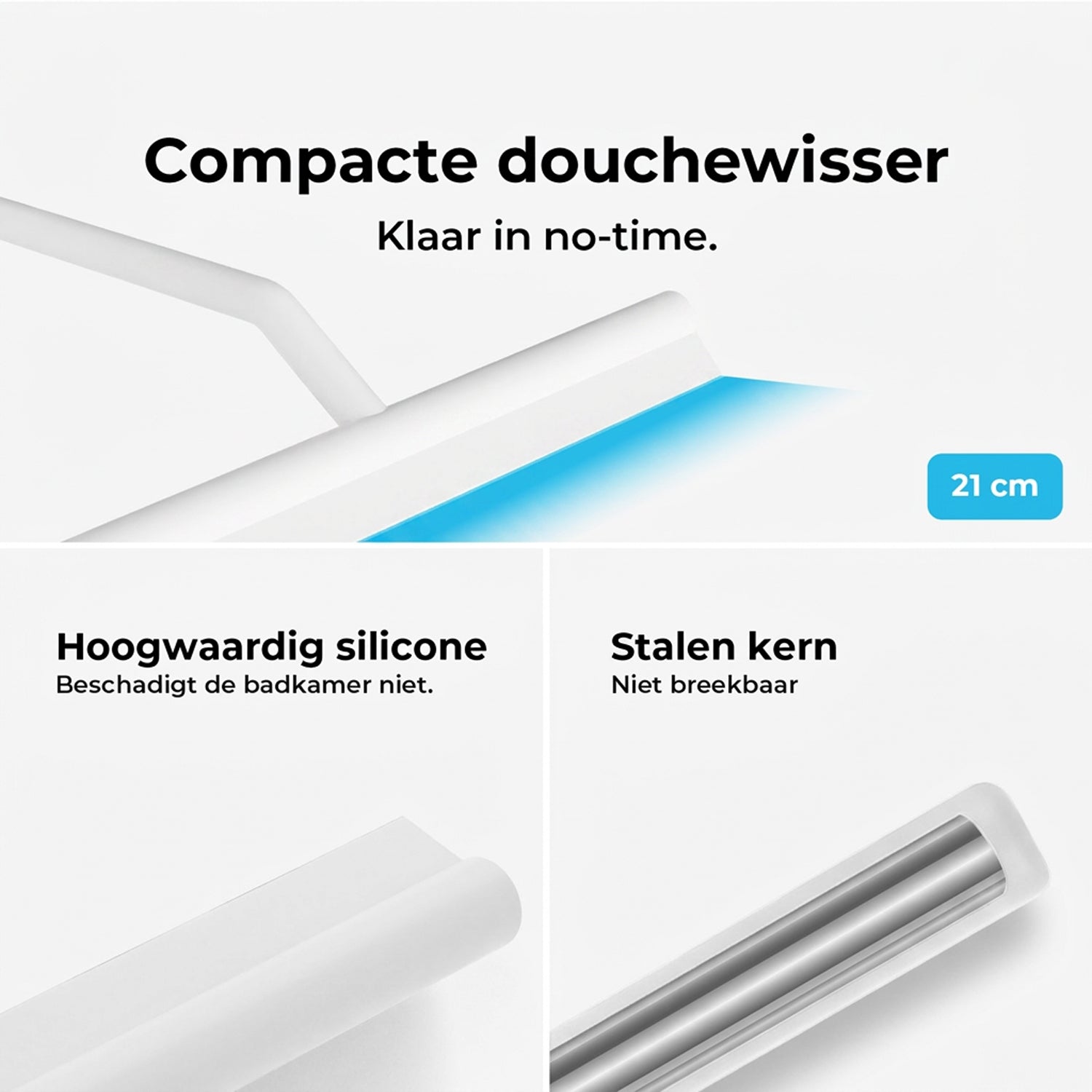 Siliconen douchewisser - 20 cm