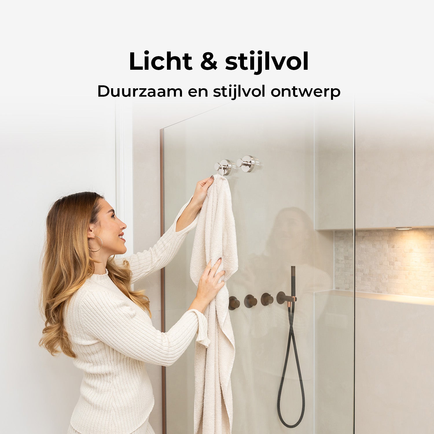 Zelfklevende Handdoekhaak - Set van 2