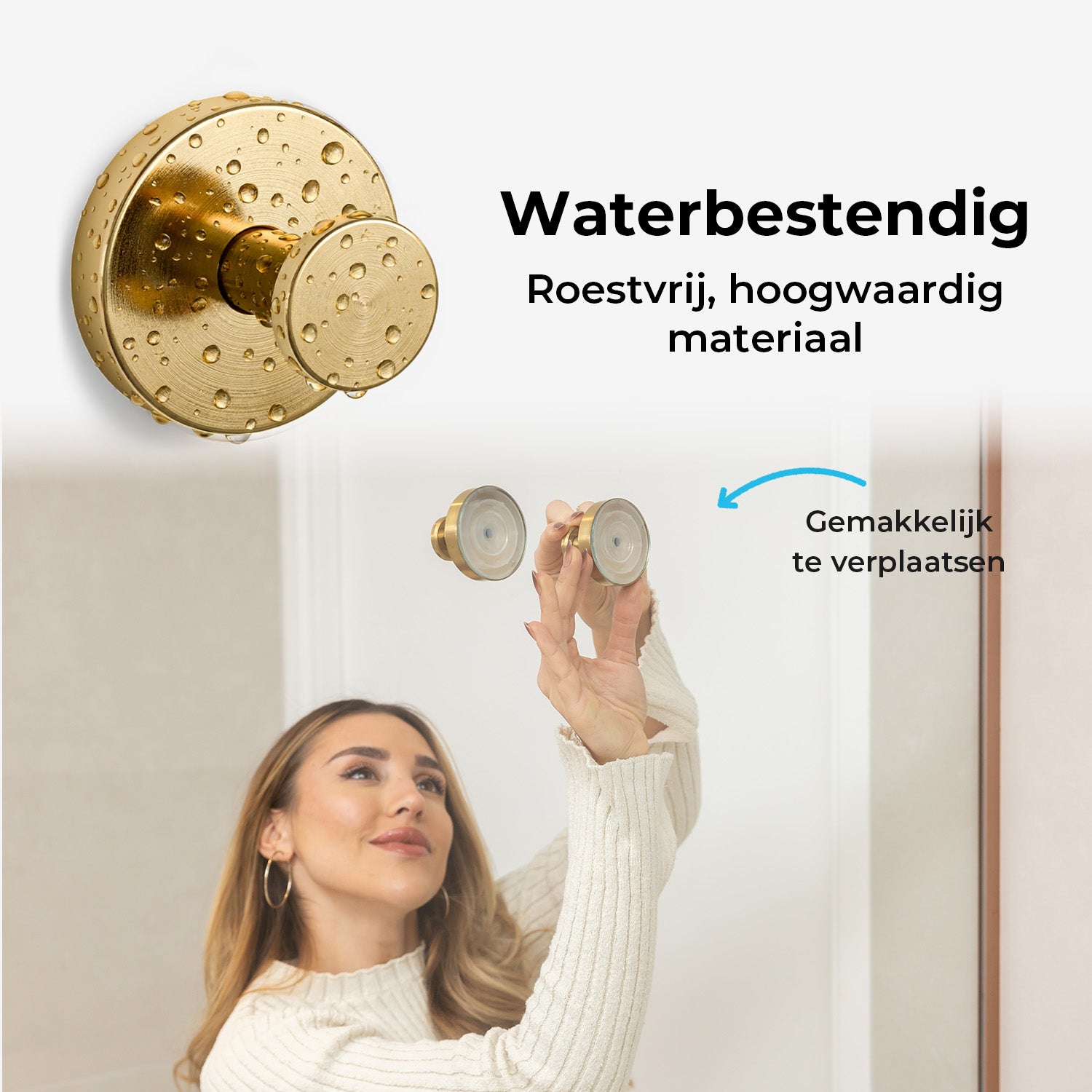 Zelfklevende Handdoekhaak - Set van 2