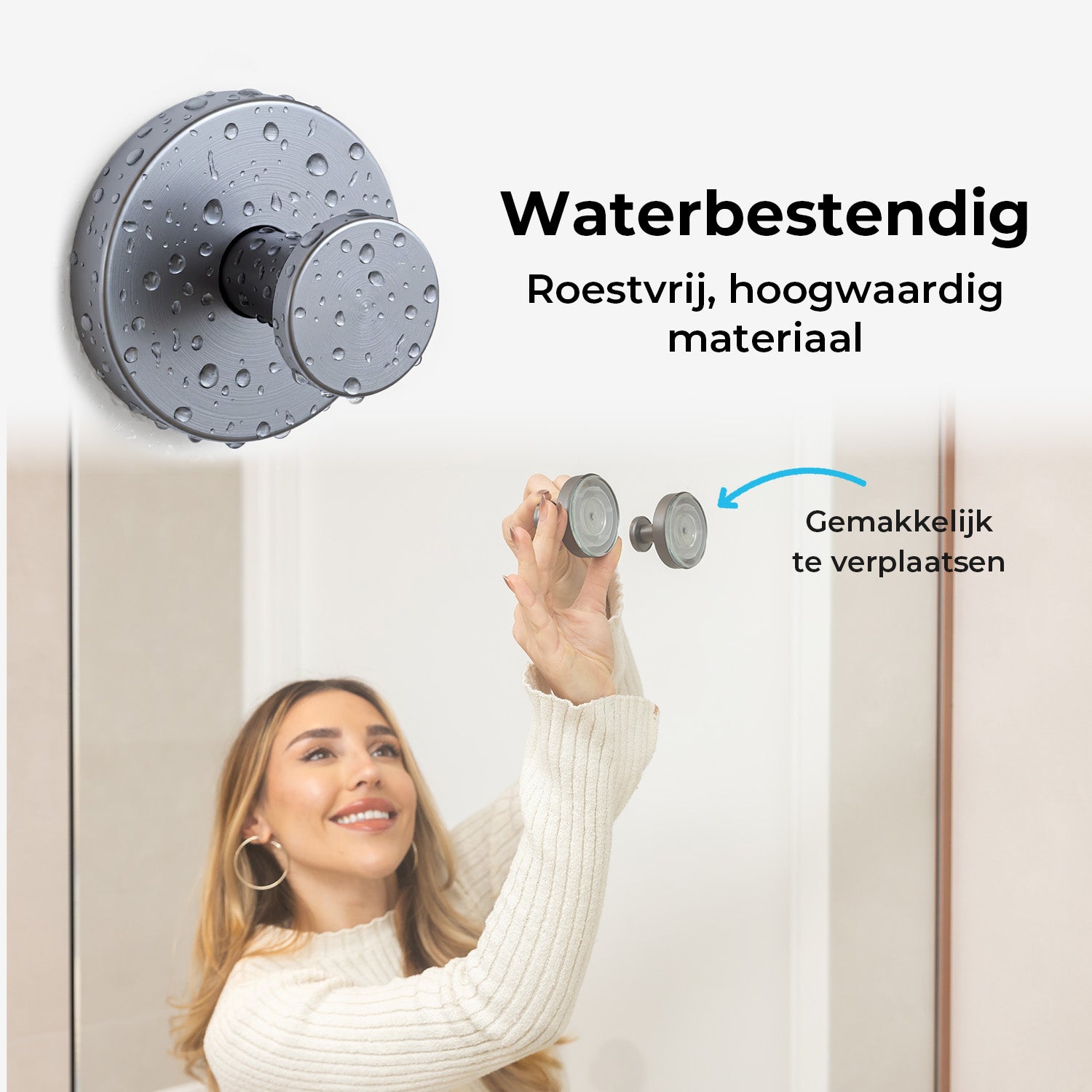 Zelfklevende Handdoekhaak - Set van 2