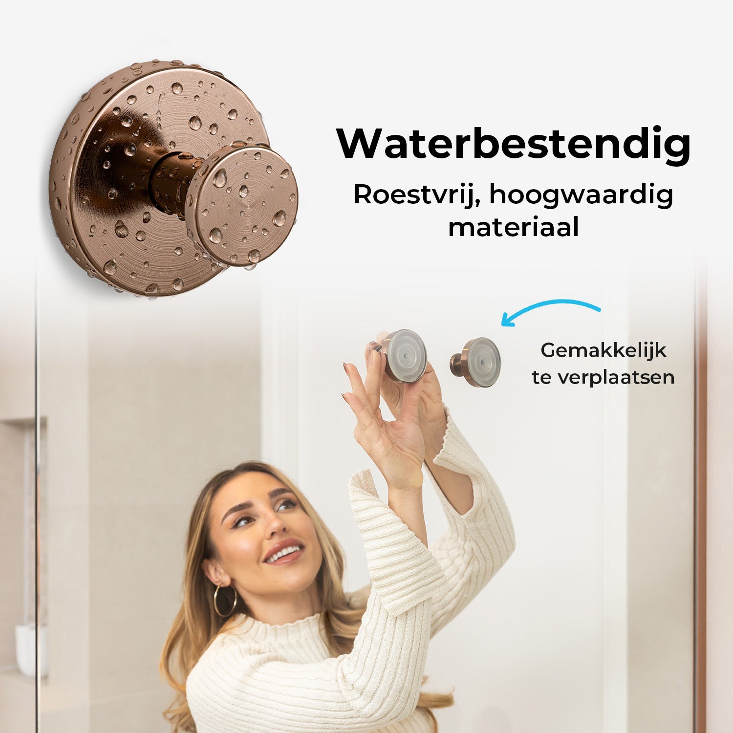 Zelfklevende Handdoekhaak - Set van 2