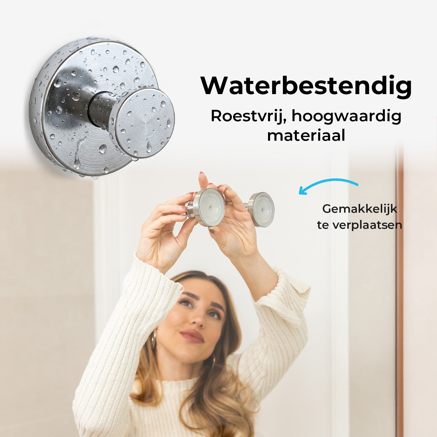 Zelfklevende Handdoekhaak - Set van 2