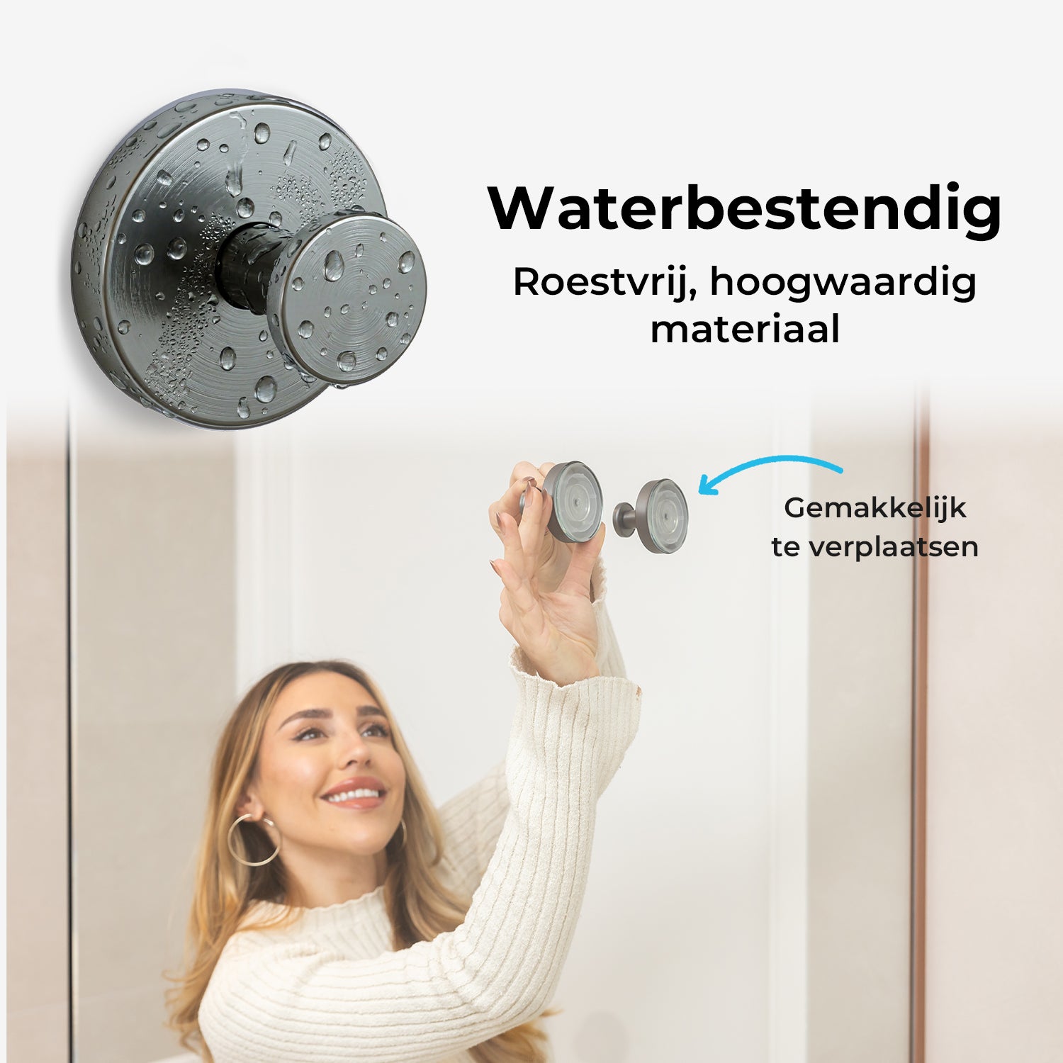 Zelfklevende Handdoekhaak - Set van 2