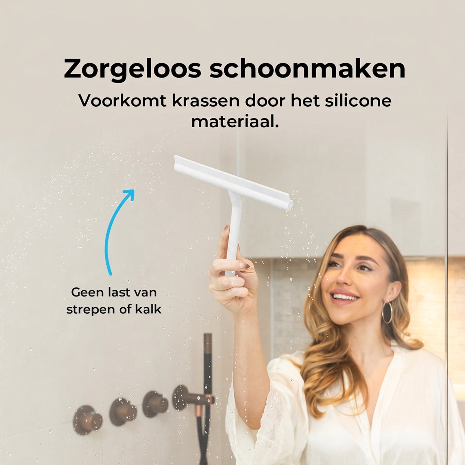 Siliconen douchewisser - 20 cm