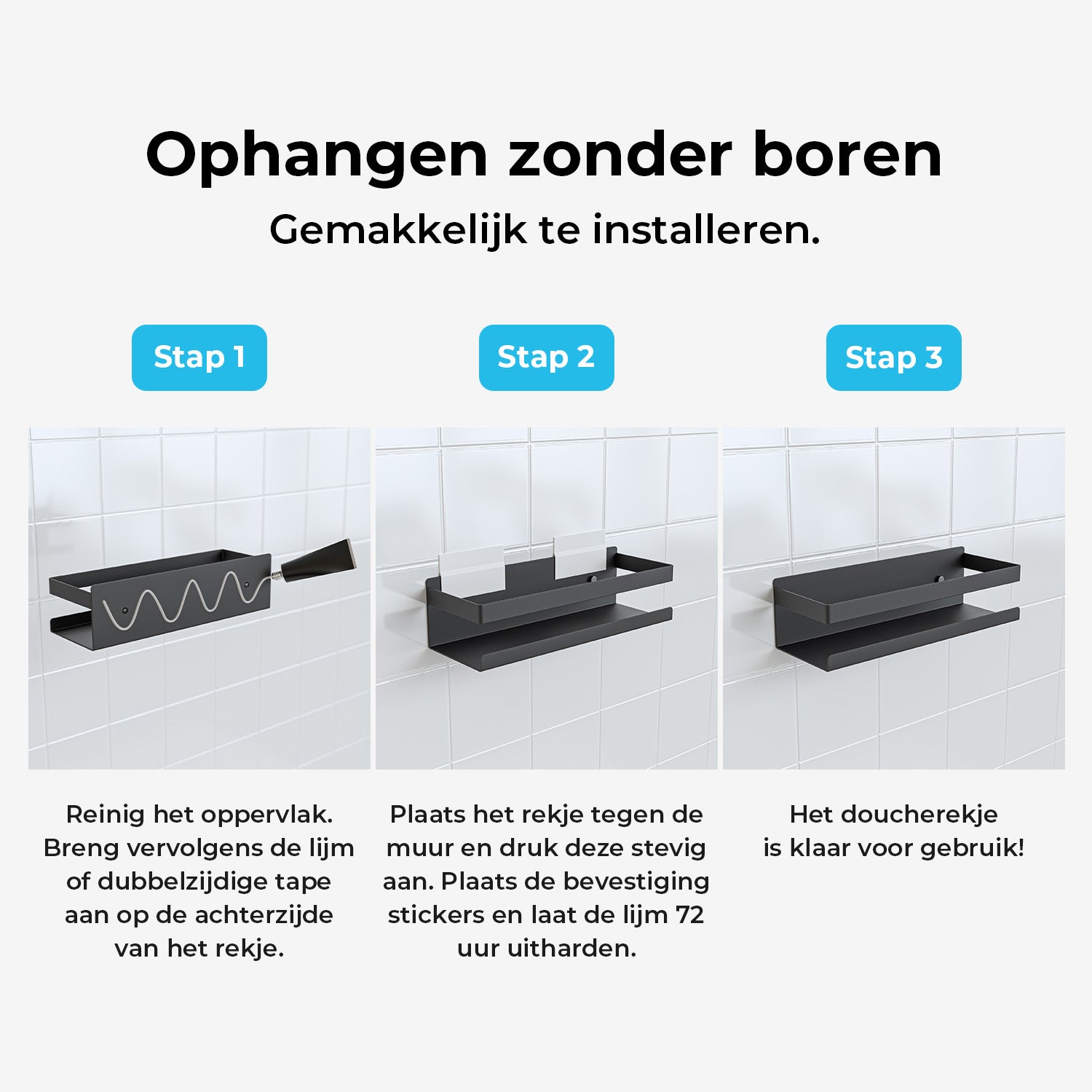 Doucherek Rechthoek 30 CM