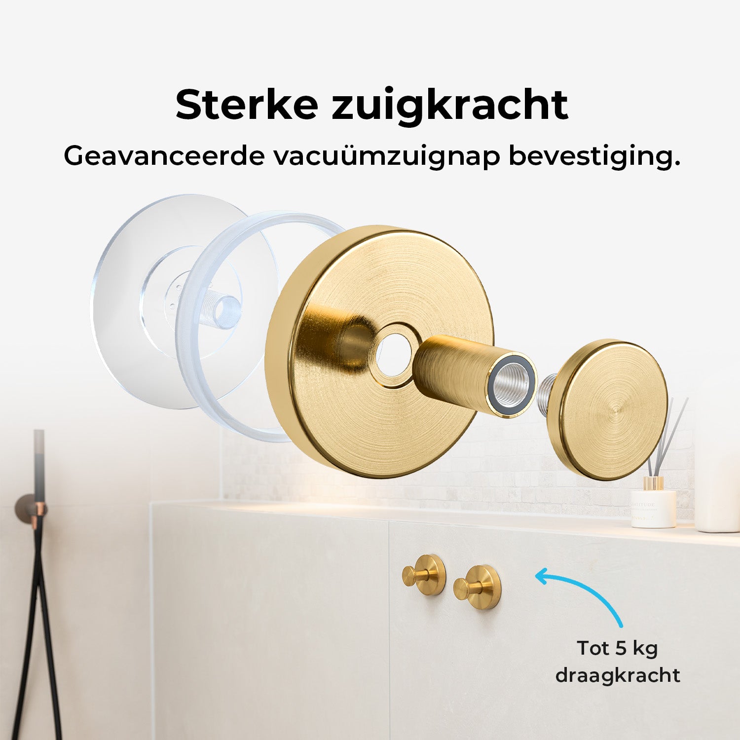 Zelfklevende Handdoekhaak - Set van 2