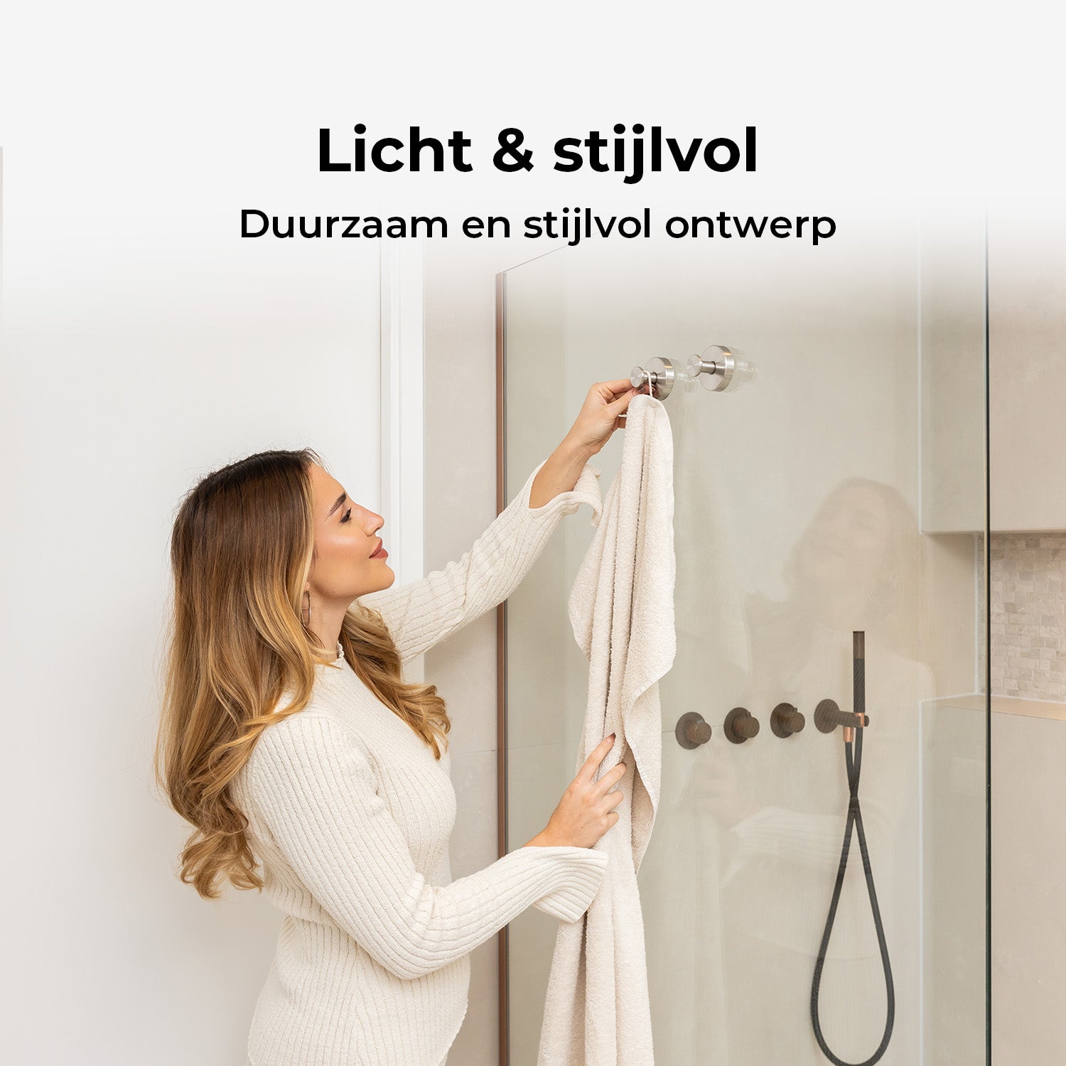 Zelfklevende Handdoekhaak - Set van 2